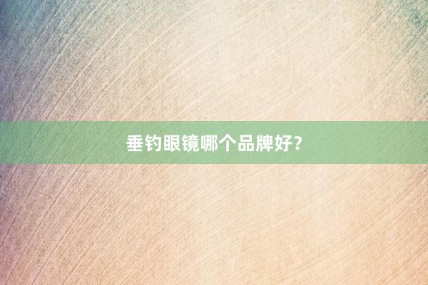 垂钓眼镜哪个品牌好？